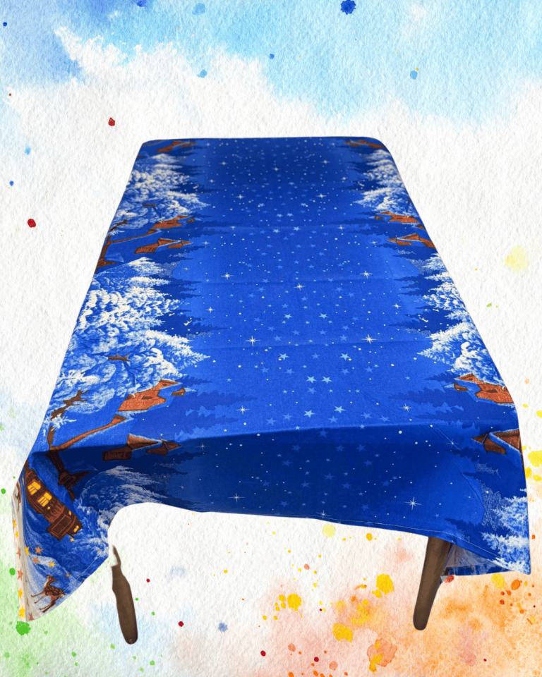 Stain Resistant Tablecloth with Colorful Patterns