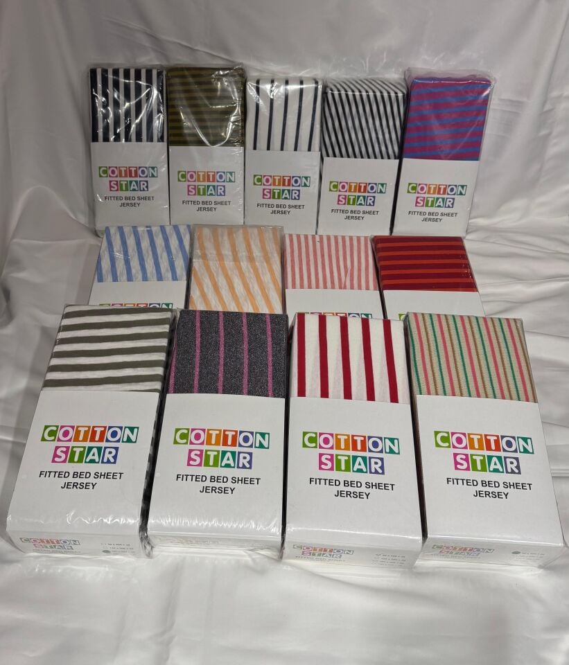 100% Cotton Fabric Double Fitted Sheet with Pillowcase