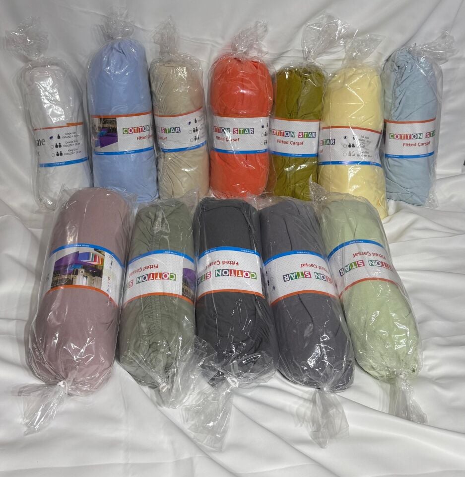 100% Cotton Single Fitted Sheet