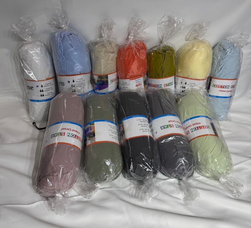 100% Cotton Single Fitted Sheet
