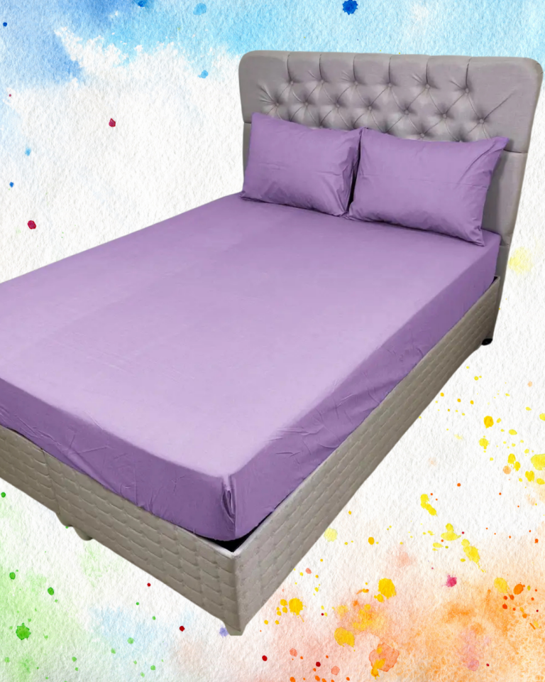 %100 Pamuklu King Size Lastikli Çarşaf (2li Yastık Kılıflı)