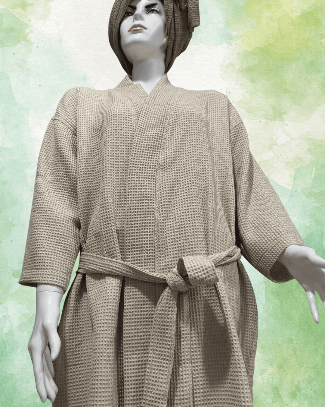 %100 Pamuklu Kadın Bornozu/kimono