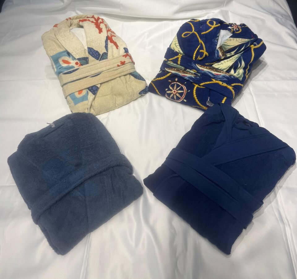 % 100 Pamuklu Desenli Şık Kadın Bornozu / Kimono