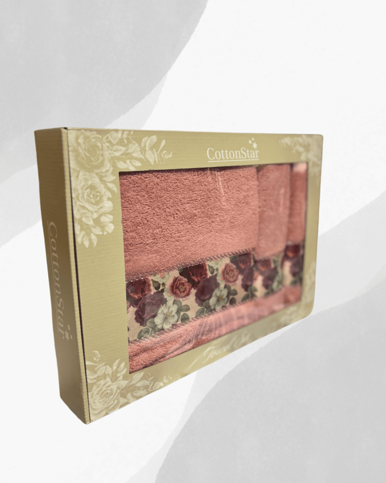 100% Cotton 3-Piece Lux Towel Set