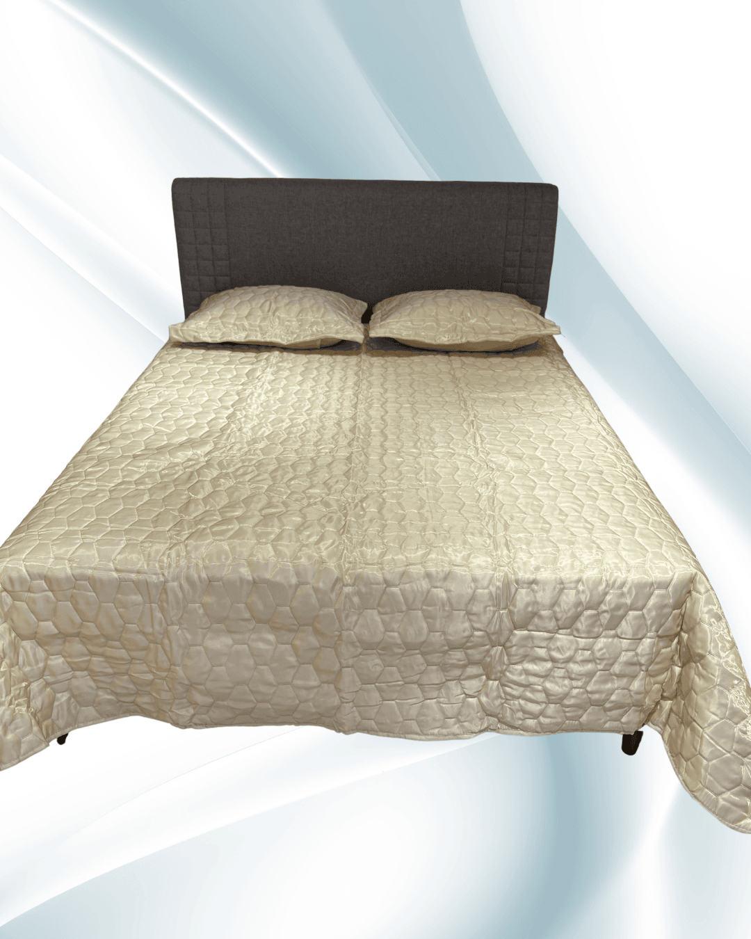 %100 Pamuk Saten Yatak Örtüsü 3lü Set