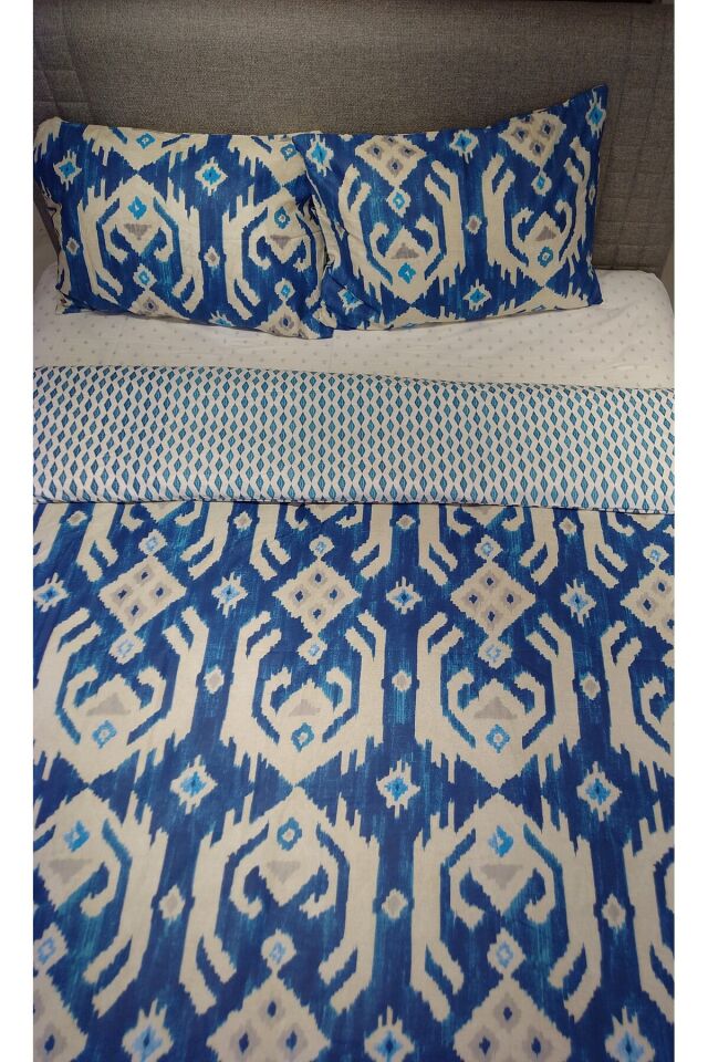 SLC HOME Çift Kişilik Pamuklu Nevresim Takımı (Lastiksiz )