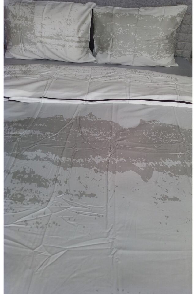 SLC HOME Çift Kişilik Pamuk Saten Nevresim Takımı